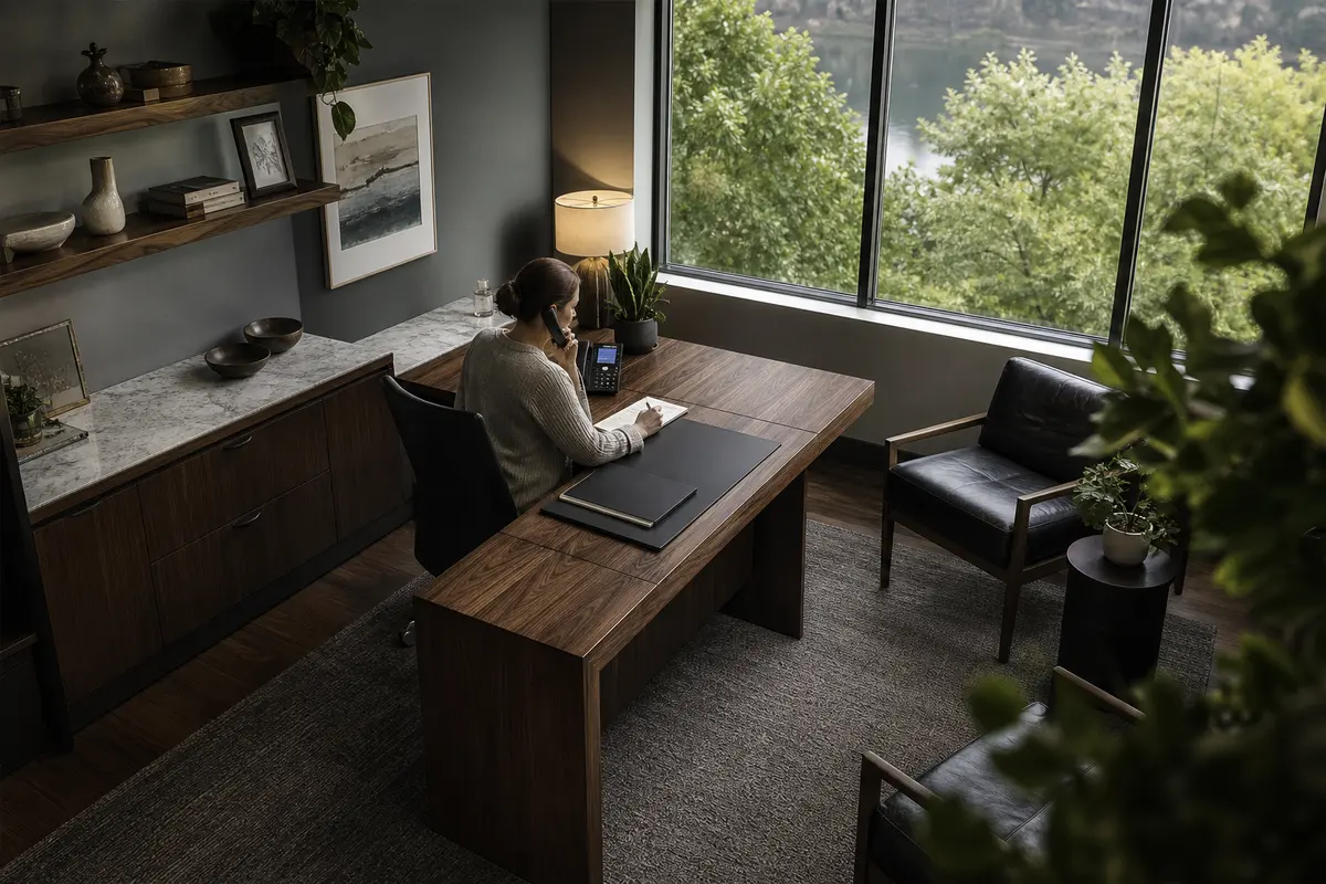 Editorial intake planning scene for AI Answering in Wheeling, West Virginia