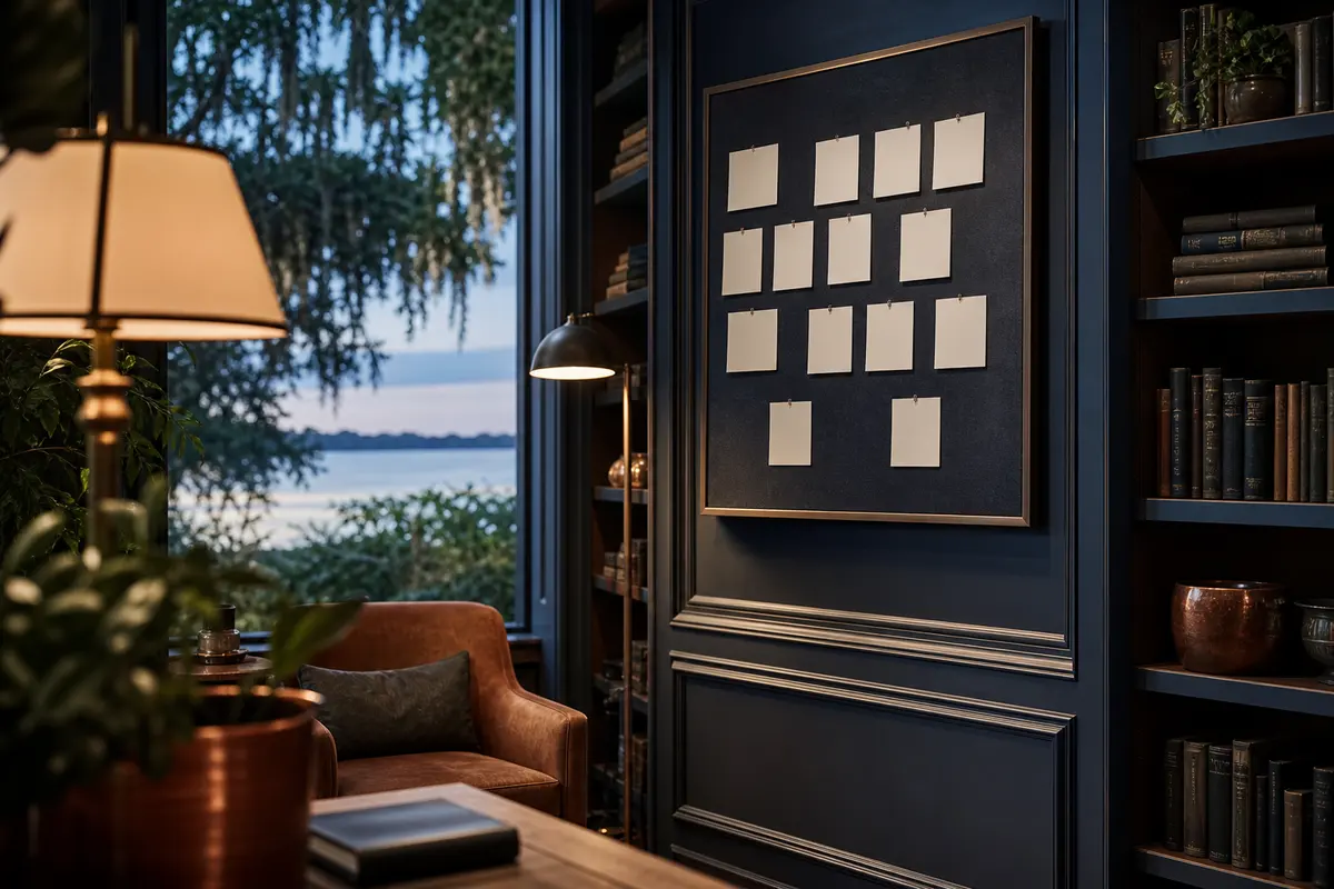 Editorial marketing planning scene for AI SEO in Baraboo, Wisconsin