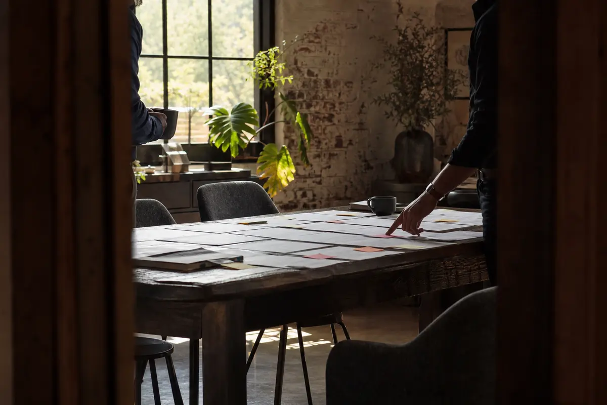 Editorial marketing planning scene for Bellevue, Wisconsin