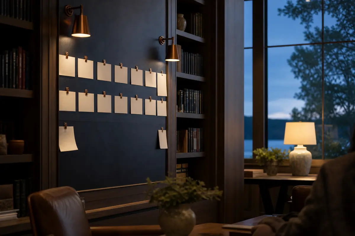 Editorial marketing planning scene for Minocqua, Wisconsin