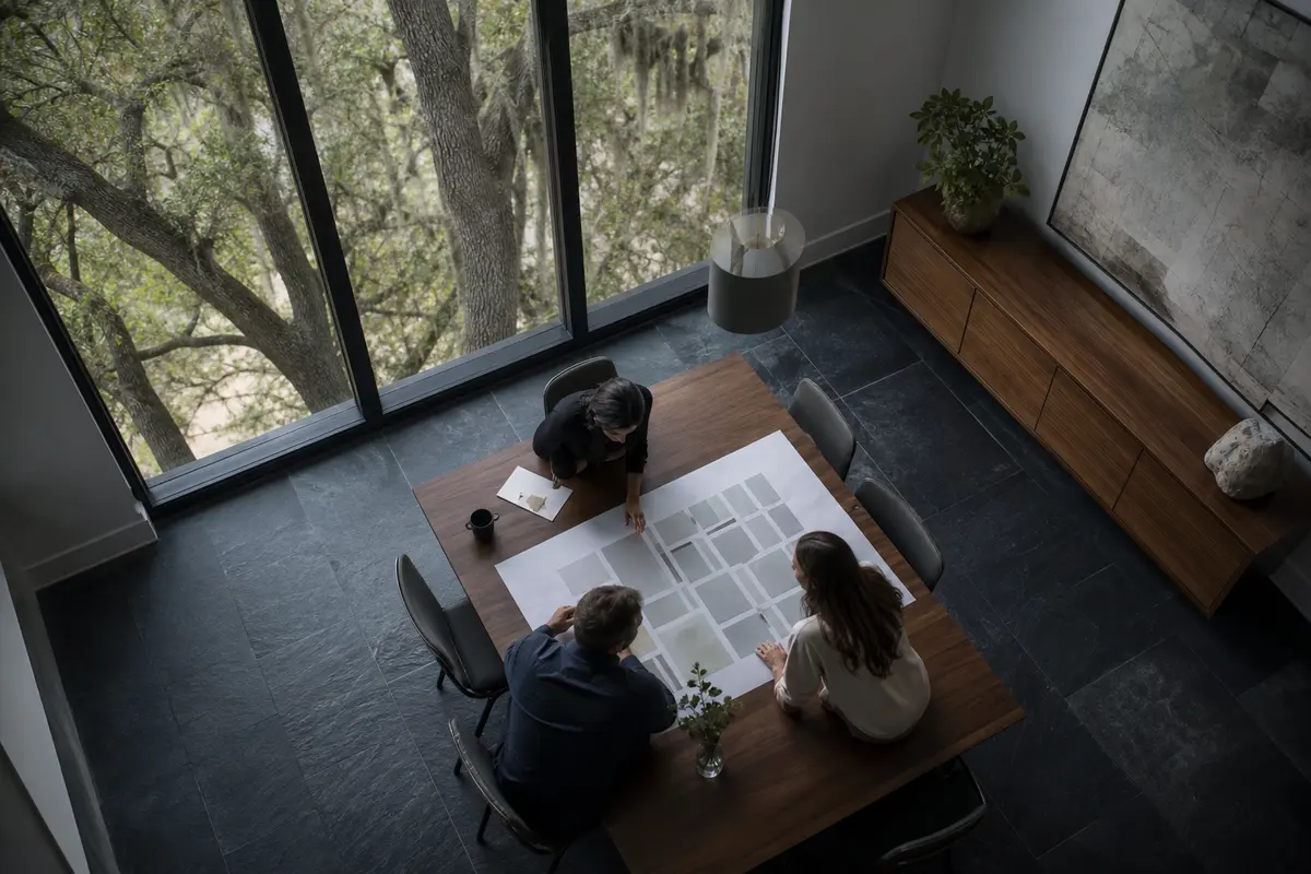 Editorial marketing planning scene for Delavan, Wisconsin