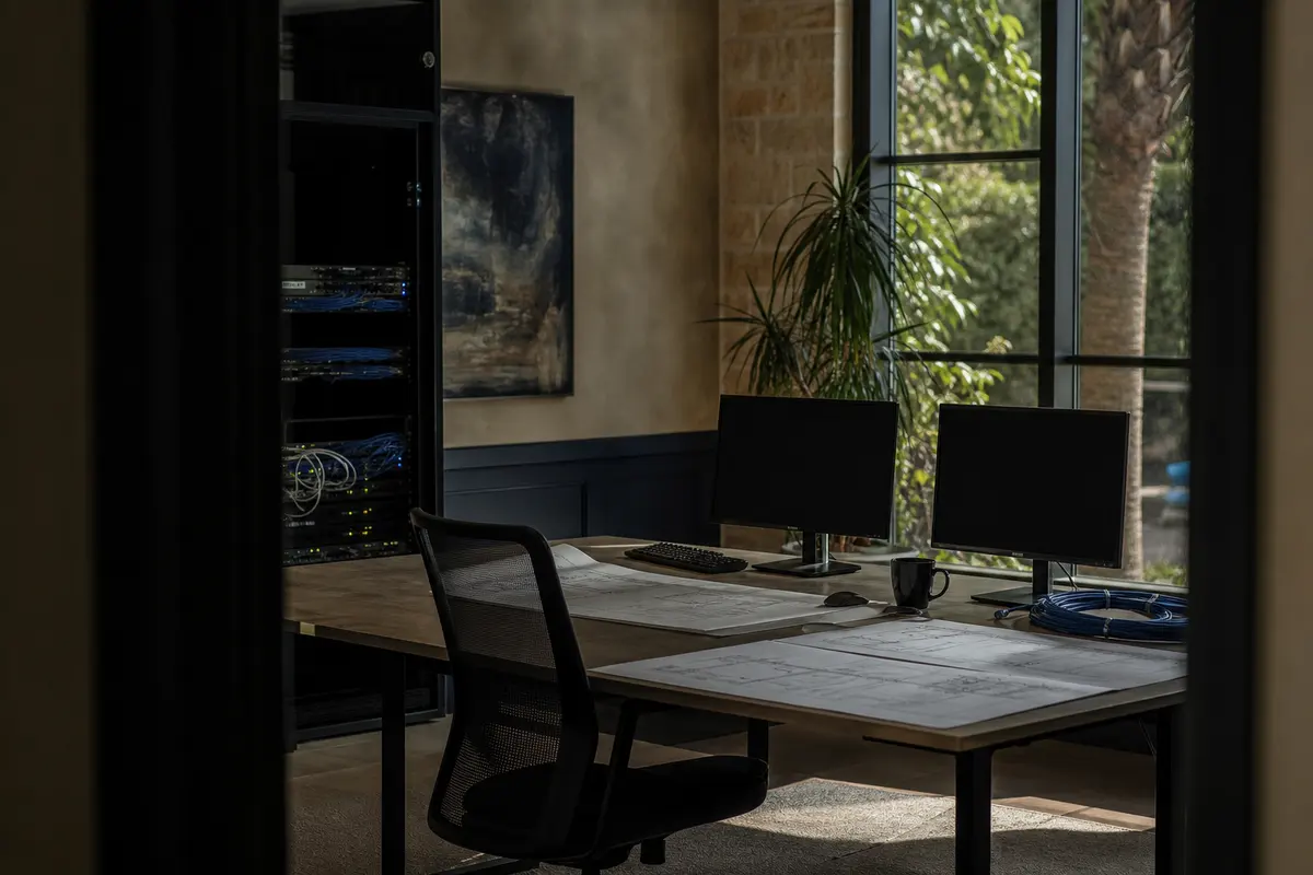 Editorial platform planning scene for Dedicated Hosting in Mukwonago, Wisconsin