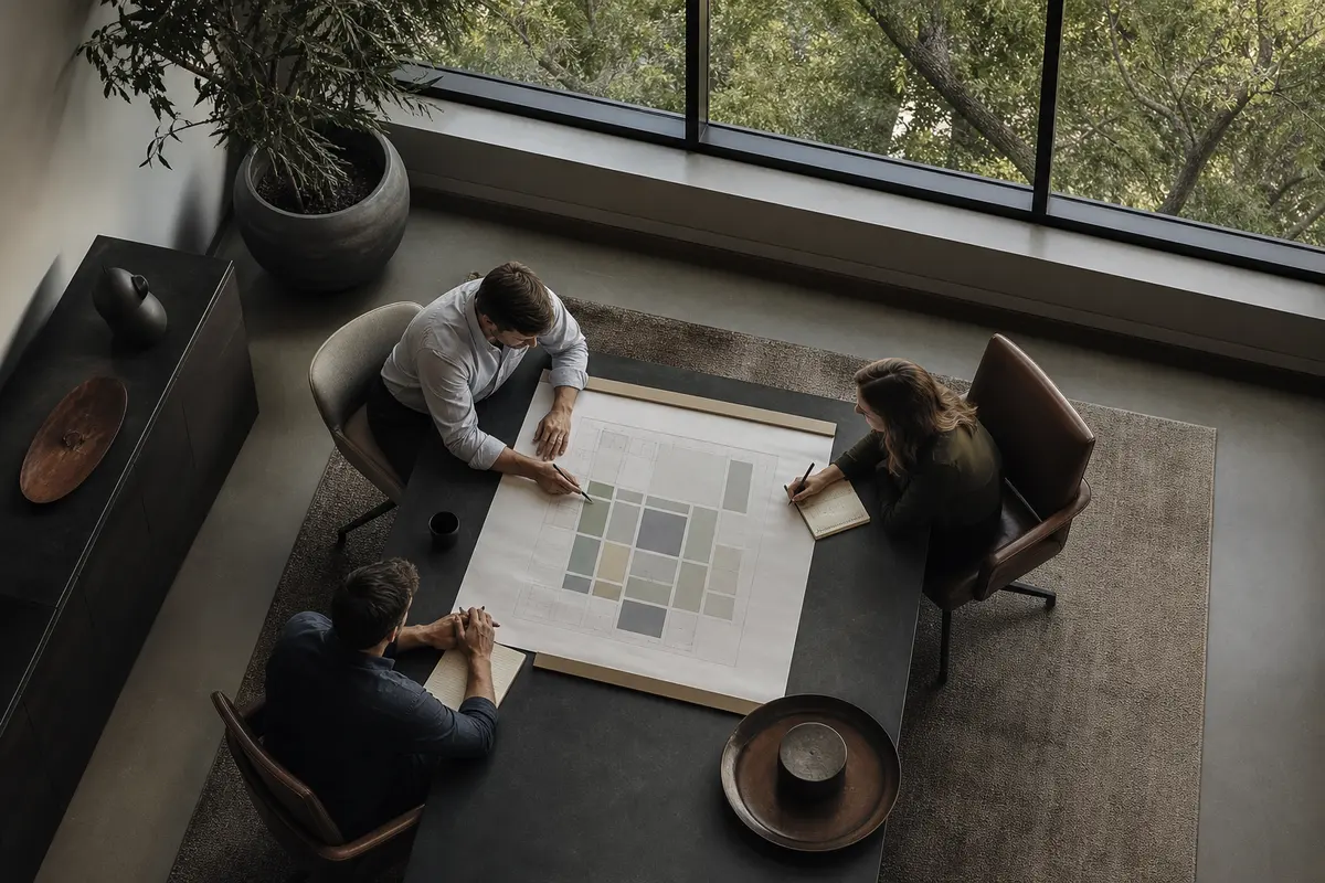 Editorial marketing planning scene for Programmatic SEO in Greenville, Wisconsin