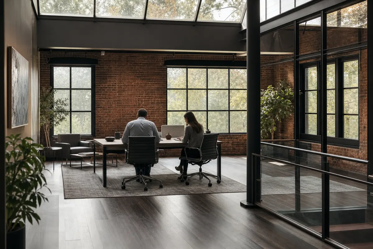 Editorial marketing planning scene for Legal News in Hudson, Wisconsin