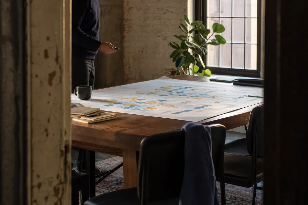 Editorial marketing planning scene for Menomonie, Wisconsin