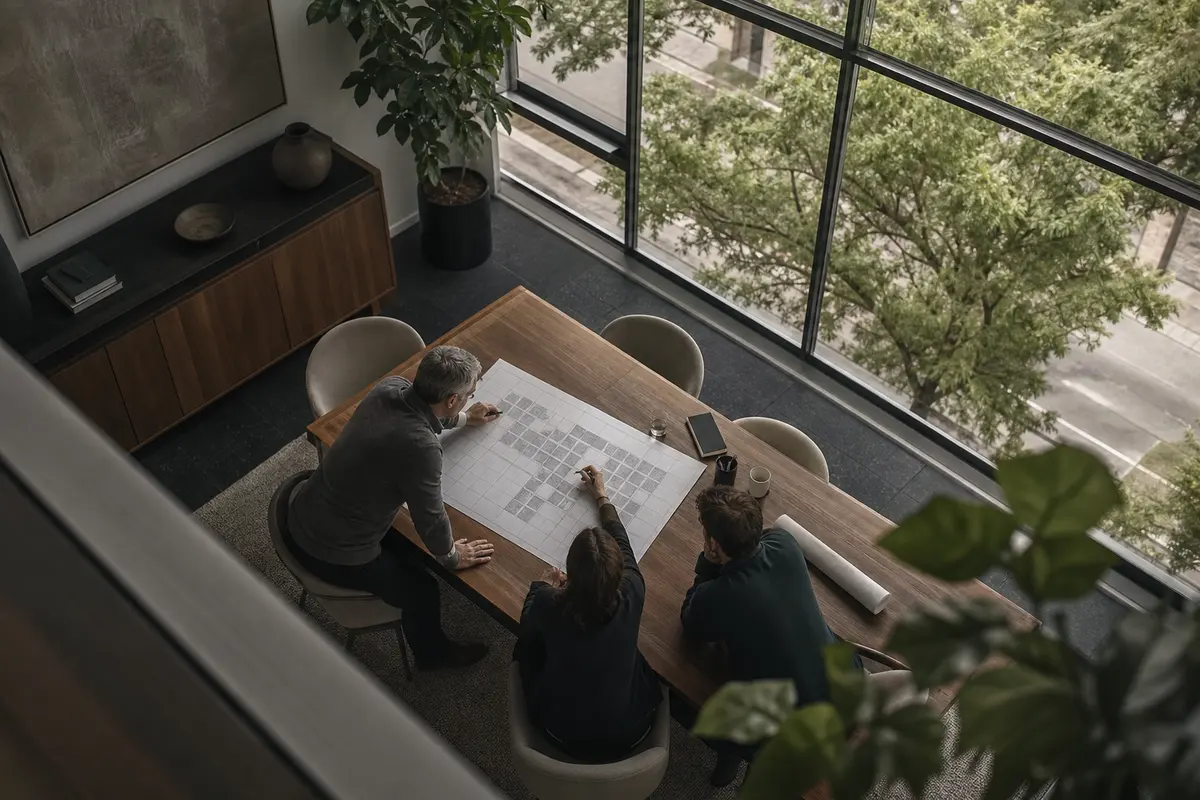 Editorial marketing planning scene for Milwaukee, Wisconsin