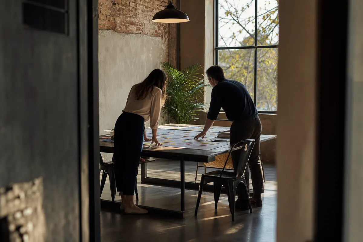 Editorial marketing planning scene for Shawano, Wisconsin