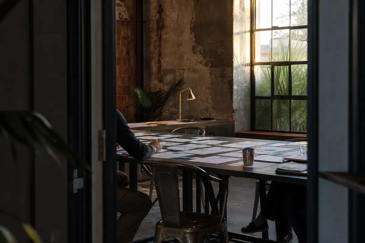 Editorial marketing planning scene for Legal News in Slinger, Wisconsin