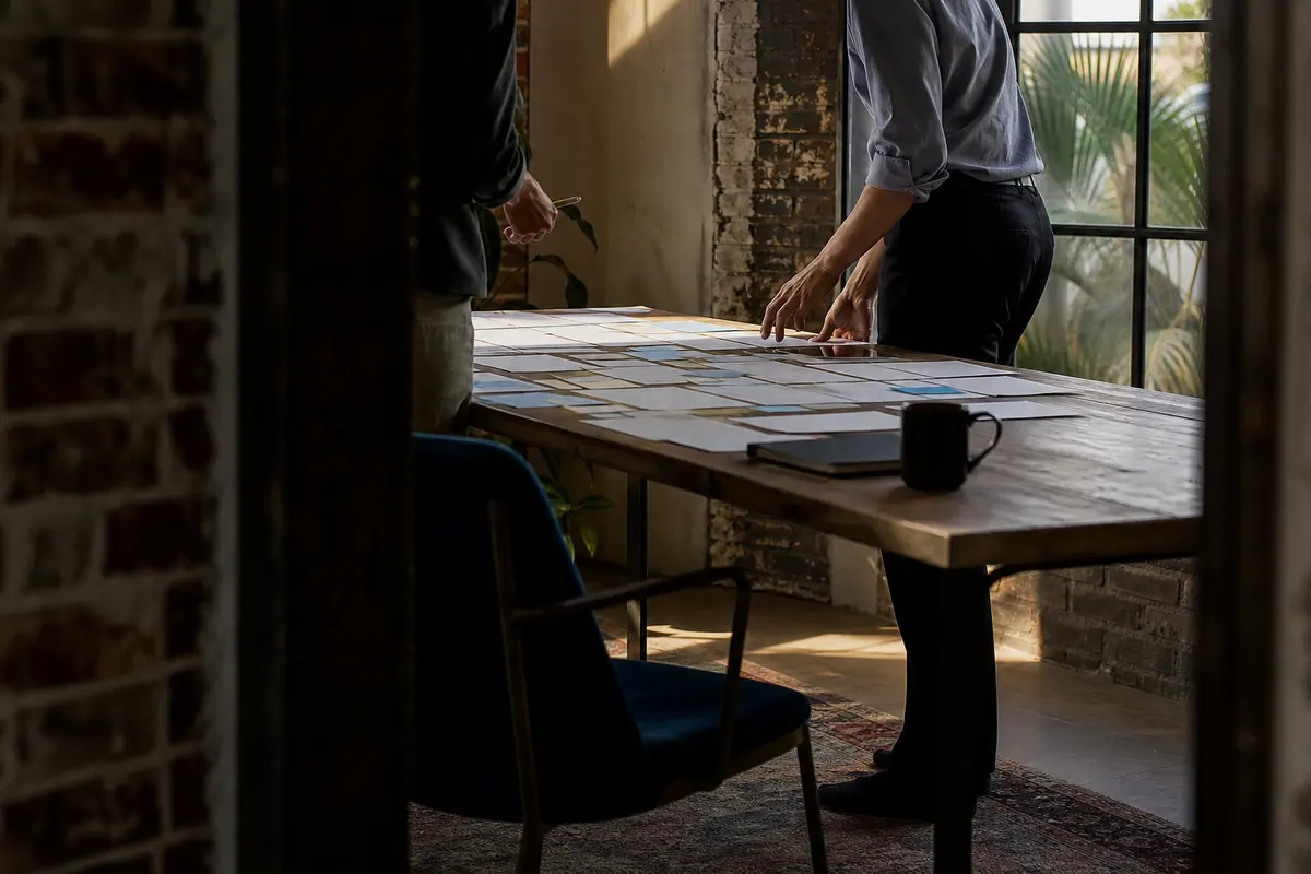 Editorial marketing planning scene for Legal News in Laramie, Wyoming