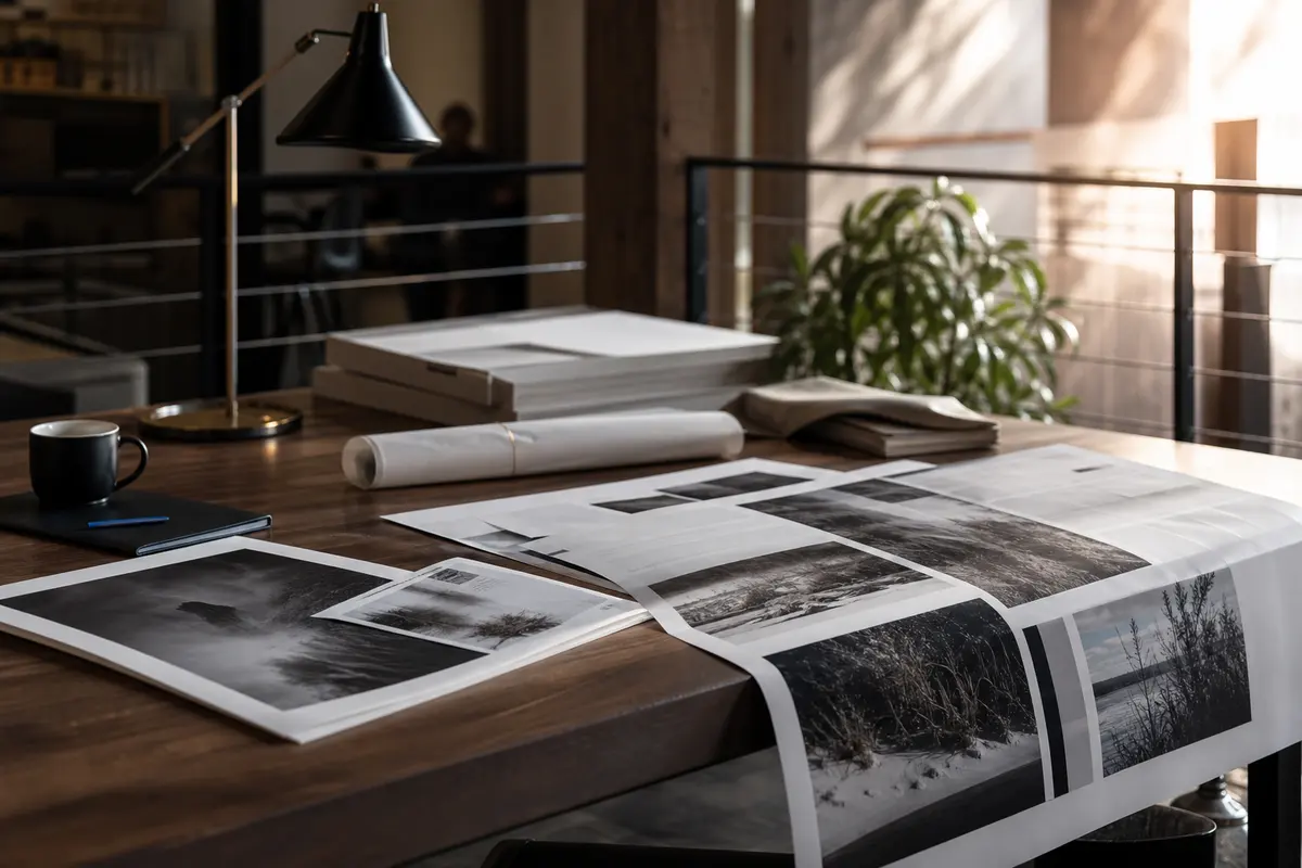 Editorial marketing planning scene for Riverton, Wyoming